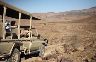 Fish River Canyon excursion in open 4x4 vehicles 